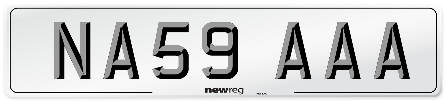 NA59 AAA Number Plate from New Reg